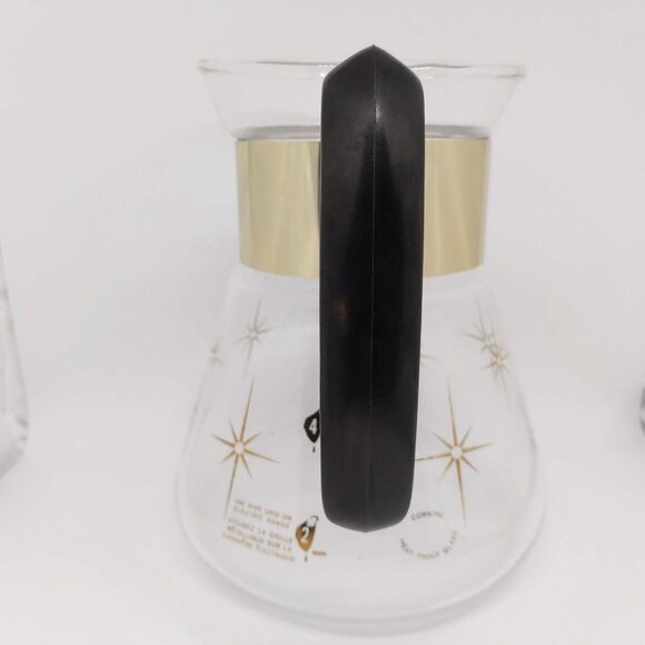 Corning Starburst Glass Coffee Pot / Carafe (4 cups) MCM Atomic-NO LID - Picture 2 of 6